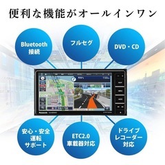 [新品・未使用品]値下げ可PanasonicカーナビCN-HE01WD他ケーブル2点おまけの画像