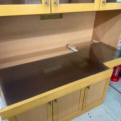 ★リユースのサカイ高崎店★TJ12472  食器棚 ライトブラウン H180.3×D42.5×W119.6 クリーニング済みの画像