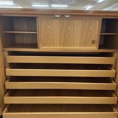 ★リユースのサカイ高崎店★TJ12473  タンス 茶 H180×D46.5×W125 クリーニング済みの画像