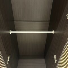 ★リユースのサカイ高崎店★TJ12474 (株)ニトリ ワードローブ 黒 H180×D55×W59.5 クリーニング済みの画像