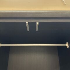 ★リユースのサカイ高崎店★TJ12474 (株)ニトリ ワードローブ 黒 H180×D55×W59.5 クリーニング済みの画像