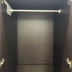 ★リユースのサカイ高崎店★TJ12474 (株)ニトリ ワードローブ 黒 H180×D55×W59.5 クリーニング済みの画像
