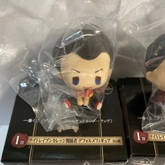 ツイステ　一番くじ　デフォルメフィギュア　クロウリー、バルガス、トレインの画像