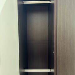 ★リユースのサカイ高崎店★TJ12476 (株)ニトリ ワードローブ 黒 H200.5×D54.2×W99 クリーニング済みの画像