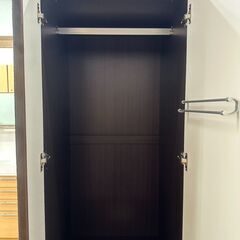 ★リユースのサカイ高崎店★TJ12476 (株)ニトリ ワードローブ 黒 H200.5×D54.2×W99 クリーニング済みの画像
