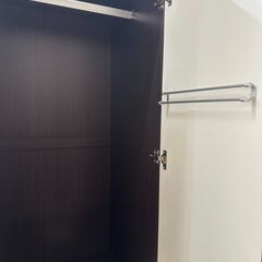 ★リユースのサカイ高崎店★TJ12476 (株)ニトリ ワードローブ 黒 H200.5×D54.2×W99 クリーニング済みの画像