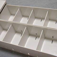 無印良品　ポリプロピレンケース　引出式　浅型（仕切付）の画像
