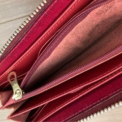 【IL BISONTE】イルビゾンテ 長財布 赤 レッドの画像