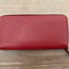 【IL BISONTE】イルビゾンテ 長財布 赤 レッドの画像