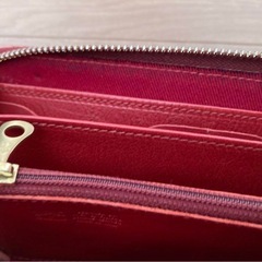 【IL BISONTE】イルビゾンテ 長財布 赤 レッドの画像