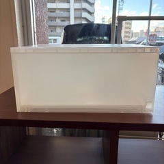 【無印】【ポリプロピレン ケース・引出式・深型】【在庫3点】クリーニング済み【管理番号11308】町の画像