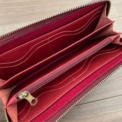 【IL BISONTE】イルビゾンテ 長財布 赤 レッドの画像
