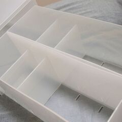 無印良品　ポリプロピレンケース　引出式　深型　（仕切付）の画像