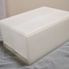 無印良品　ポリプロピレンケース　引出式　深型　（仕切付）の画像
