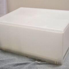 無印良品　ポリプロピレンケース　引出式　深型　（仕切付）の画像