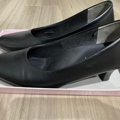 Lady worker ブラック パンプス 24.5センチ　　の画像