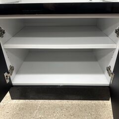 ★リユースのサカイ高崎店★TJ12483  食器棚 白黒 H177.5×D45×W59.8 クリーニング済みの画像