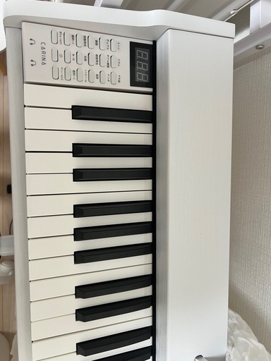 Carina 電子ピアノ 88鍵盤 キーボード 木製デザイン 白