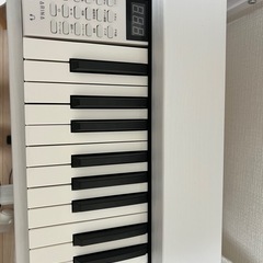 Carina 電子ピアノ 88鍵盤 キーボード 木製デザイン 白の画像