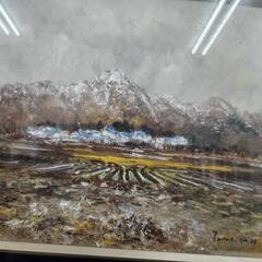 No.4250　絵画　中谷 忠弘：作　『風景』　油絵　額入り　【リサイクルショップどりーむ荒田店】の画像