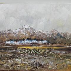 No.4250　絵画　中谷 忠弘：作　『風景』　油絵　額入り　【リサイクルショップどりーむ荒田店】の画像
