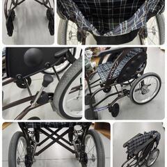 J203 ★多少使用感有り★KAWAMURA★WAVIT★ノーパンクタイヤ★介助式車いすの画像