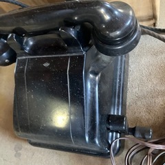 希少　黒電話　手回しの画像
