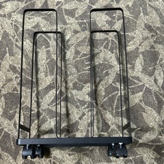 山崎実業(Yamazaki) ダンボールストッカー ブラック 約W30×D23×H43.5cm タワー tower 段ボール 収納 キャスター付 そのまま結束できるの画像