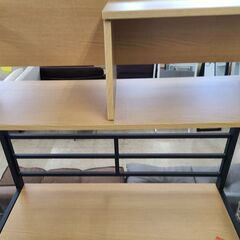 J1287【リユースのサカイ柏店】NITORI　ニトリ　省スペースデスク　ラボーロ93　ライトブラウン　クリーニング済　参考価格19,990円の画像