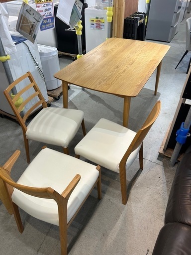 美品‼️】高級♪ 北海道民芸家具 146cm幅伸長式4人掛けダイニング 