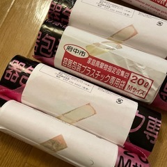 府中市プラゴミ袋20ℓMサイズ✖️5個セットの画像