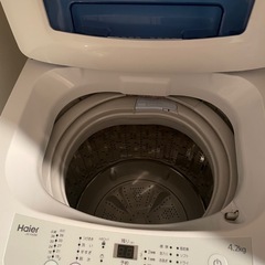洗濯機 spiral air dry Haier 4.2KGの画像
