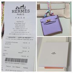 断捨離！新品HERMESケリー28内縫い☆クレ☆本物のトゴ素材。付属品あり、チャーム付き！の画像