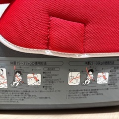 ヘッドレスト付き車用ジュニアシート&座面のみのジュニアシートの画像