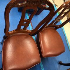 【ジャングルジャングルサカイ石津店】新入荷！アンティーク　ダイニングセット　椅子4脚ｾｯﾄ　レトロ　ダイニング　テーブル おしゃれ　クリーニング済み 堺市 西区 東区 北区 南区 堺区 石津の画像