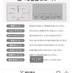ニトリ　ドラム式洗濯機　6キロ　黒の画像