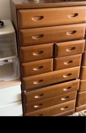 美品　木製タンス　8段　直接引き取り限定！