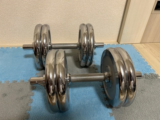 お取引相手確定しました→【美品】IVANKO 20kgダンベル×2本セット（40kg）｜筋トレに最適