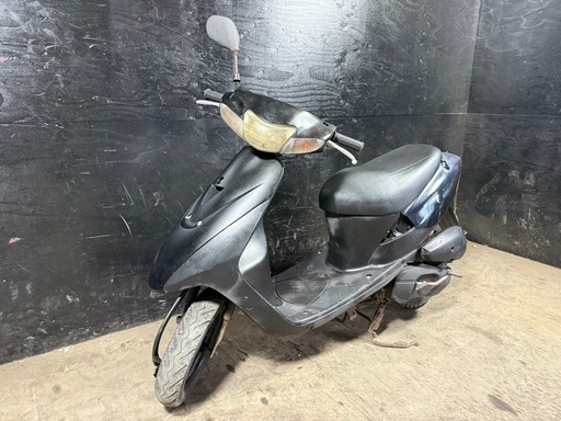 ★支払総額2.8万円★定休日なし！いつでも現車確認可能です！ スズキ レッツ2 黒 CA1PA 人気のレッツ2！ 2ストのためオイル注ぎ足すだけ！ バッテリー新品！ LEDヘッドライト！