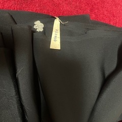  新品　黒 正絹の反物の画像