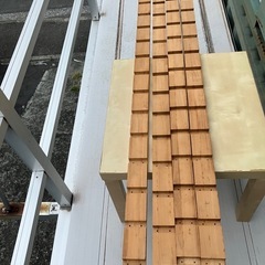 木製ラック支柱　4本の画像