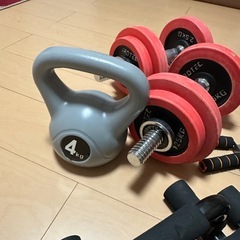 ダンベル　アームバー 筋トレーグッズ色々の画像