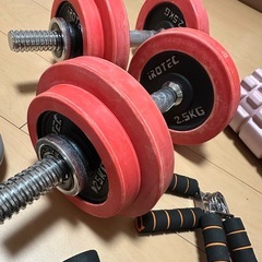 ダンベル　アームバー 筋トレーグッズ色々の画像