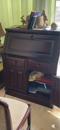 ライティングビューロー　木製　家具　佐倉市発　手渡し限定！