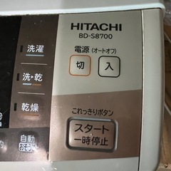 日立製ドラム式洗濯乾燥機の画像
