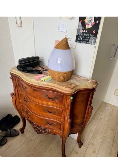 サイドボード　大理石トップ　猫脚　佐倉市発！　引き取り限定