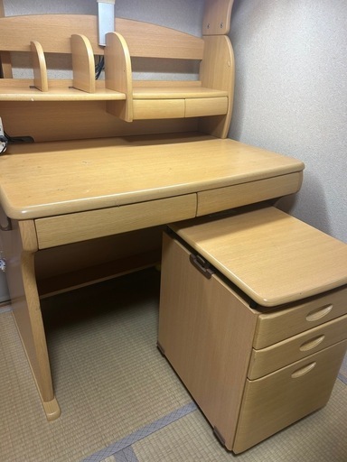 ナチュラルウッド　　学習机