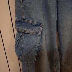 H&M　デニムカーゴパンツ　の画像