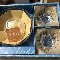 ガラス食器　サラダセットの画像