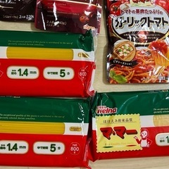 スパゲッティ、パスタソース　セットの画像